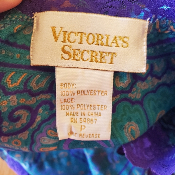 Vintage Victoria's Secret Gold Label Satin Fillagree Nightgown Size P (small) - Picture 4 of 4